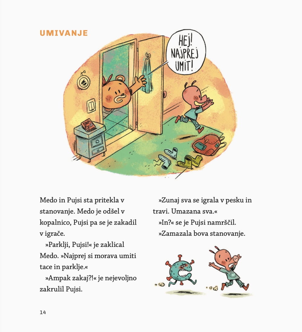 Zgodba Umivanje, stran 1