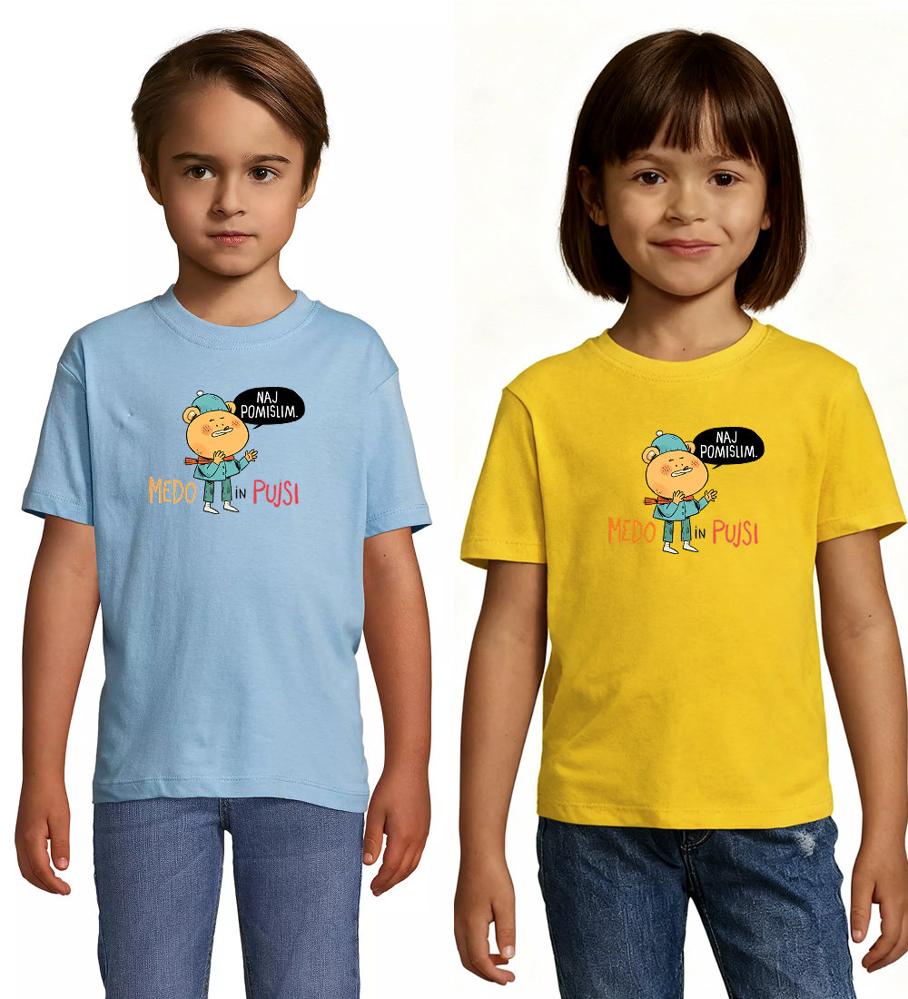 Otroška majica, motiv Medo, več barv